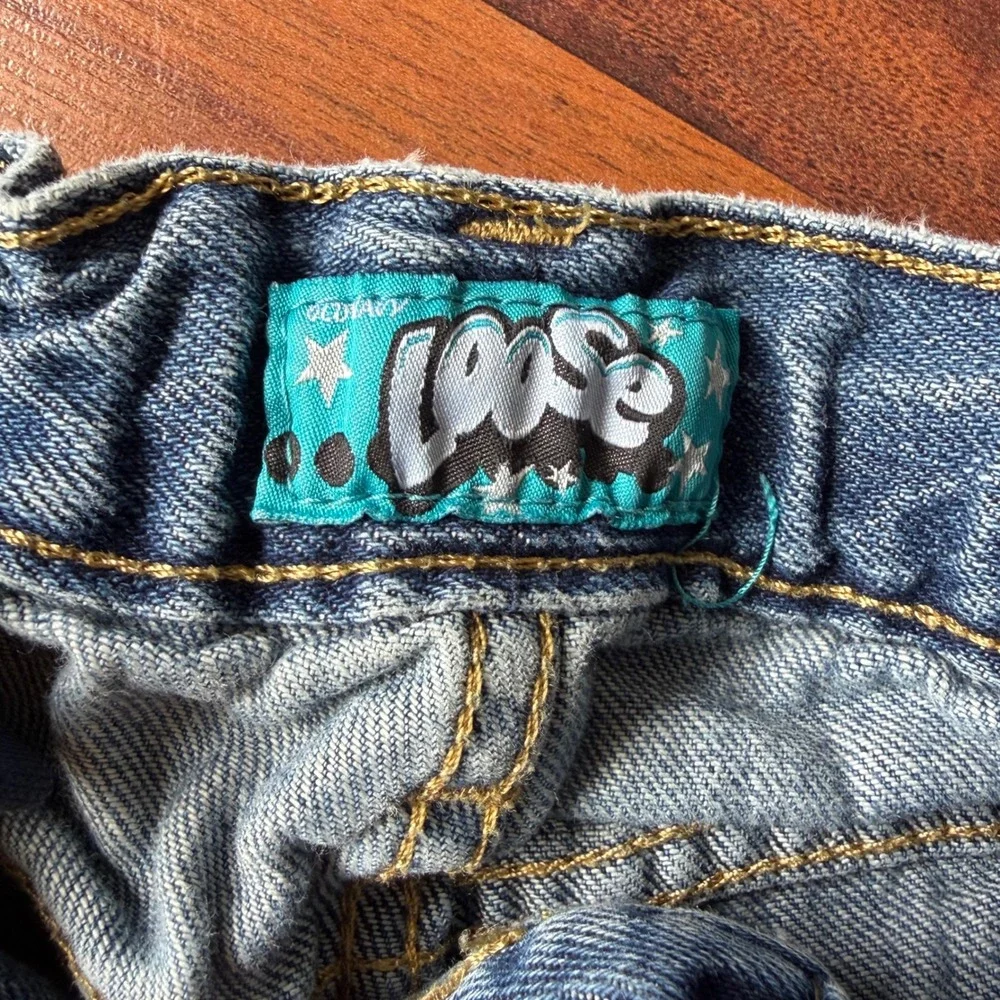 Kids‎ Loose Fit Lennon Jeans Size 8 Denim Adjustable Waist Y2K skater carpenter